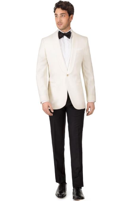 Ivory Tuxedo Jacket - Cream Wedding Suit - Off White Suit (Jacket and Pants Included)