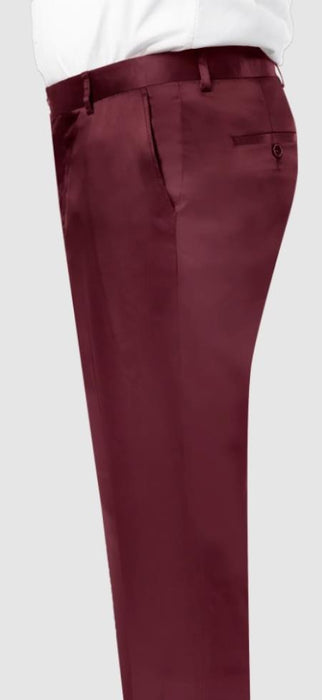 Mens Satin Pants Wine