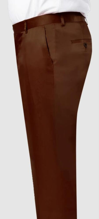 Mens Satin Pants Brown