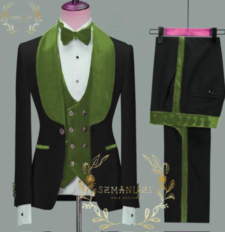 Groom Tuxedo Olive Green