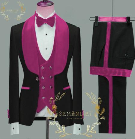 Groom Tuxedo Pink