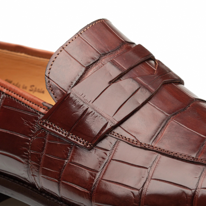 Mezlan Shoes Made in Spain - Mezlan Shoes Loafer - Mezlan Alligator Shoes - Mezlan Alligator Dress Shoes  On Sale