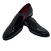 Black Patent Slip on Tuxedo Shoe