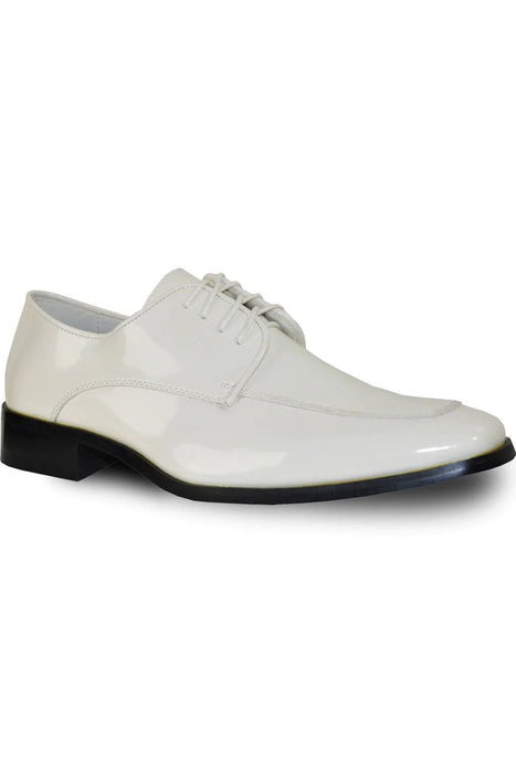 Cheap Discounted Priced -  Mens Ivory Dress Shoes  Cream Dress Shoe  - "Vittorio" Ivory Vangelo Tuxedo Shoes