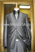 2 Button 3 Piece Silver Shiny Slim Fit Suit mensusa