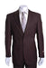 2 Button Vented without pleat fFat Front Pants Business ~ Wedding 2 piece Modern Fit Suits Side Vented 2 Piece Cheap Priced Business Suits Clearance Sale For Men 47815-8-2BV-NP Brown mensusa