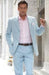 2 buttons style Light Blue ~ Sky Baby Blue (Powder Blue) Suit mensusa