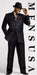 2or3 Button Black Wide Leg Suit Super 140s Extra Fine Wool premier quality italian fabric Available mensusa