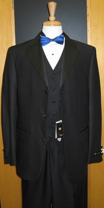 3 Button 3 Piece Flat Front Tuxedo mensusa