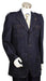 3 Button Black Men's Suit mensusa