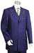 3 Button Blue Men's Suit mensusa