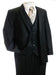 3 piece Vested 2 Button Black Tone/Tone Men Suit Black 2 Piece Suits - Two piece Business suits Suit mensusa