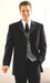 5 Buttons Long Fashion Tuxedo For Men Suit 5button , Satin , Singlebreasted - mensusa