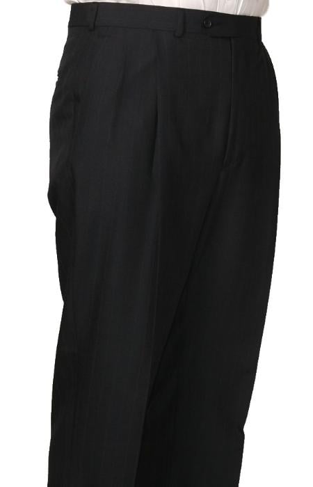 55% Dacron Polyester Somerset Double-Pleated Slacks /Dress Pants Trouser Navy mensusa