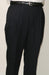 70% Polyester Navy Somerset Double-Pleated Slacks / Dress Pants Trouser unhemmed unfinished bottom mensusa