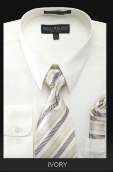 Affordable Clearance Cheap Mens Dress Shirt Sale Online Trendy - PREMIUM TIE - Ivory Denim Men's Dress Shirt mensusa