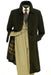 All Weather Men's Dress Coat Belted Rain Coat ~ Long full Maxi length Trench Coat Black Long Style mensusa