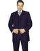 Amazing Qality Dark Navy Blue Suit For Men Pinstripe Poly~Rayon 3 ~ Three Piece Suit Vested Avai mensusa