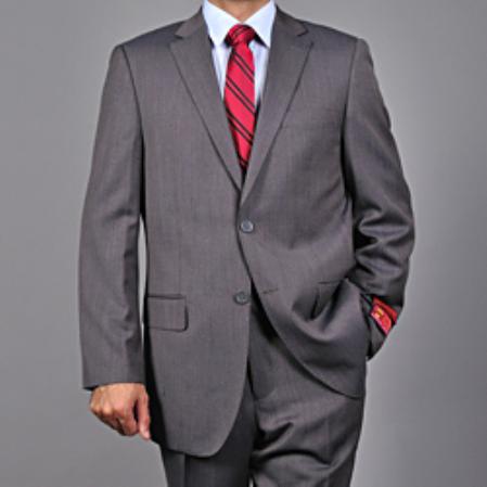 Authentic Mantoni Brand Men's Grey 2-button Suit - High End Suits - High Quality Suits mensusa