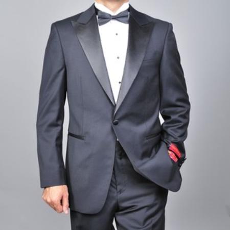 Authentic Mantoni Brand Men's One-button Tuxedo - High End Suits - High Quality Suits mensusa