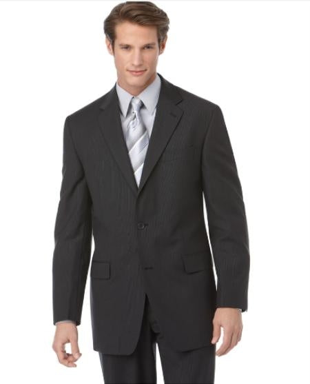 Authentic Mantoni Brand Suit, Tonal Stripe ~ Pinstripe - High End Suits - High Quality Suits mensusa