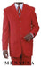 Beautiful Men's Red Fashion Dress With Nice Cut Smooth Soft Fabric Available in 2 or 3 Buttons Style Regular Classic Cut mensusa