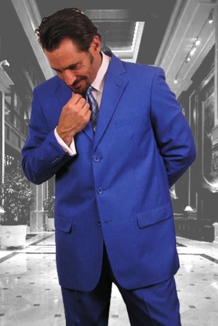 Beautiful Men's Royal Blue With Nice Cut Smooth Soft Fabric mensusa