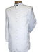 Best Quality Mandarin Collar White Mandarin Suit mensusa