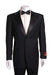 Black 2 Button Wool Tuxedo 1 Pleated Pants mensusa