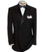 Black Double Breasted Suits Tuxedo Jacket + Pants - mensusa