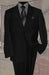 Black Men's Wool Suit 2 Button 2pc Super 150's With Hand Pick Stitch Suit mensusa