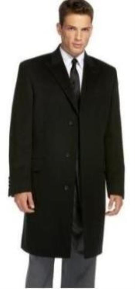 Black Slim Long Jacket Men's Overcoat That Offers A Sleek, Modern Style Men's Dress Carcoat ~ car Coat mensusa