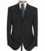 Black Super 100 Available In 2 Or 3 Buttons Style Regular Classic Cut Men's Dress Business Cheap Priced Business Suits Clearance Sale - mensusa