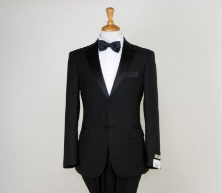 Men's Classic Black Two Button Tuxedos