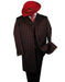 Black With Red Pinstripe Fashion Zoot Suit - Long Suit $175 mensusa