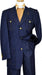 Blue Denim Iridescent Suit With Cognac Hand-Pick Stitching And Shoulder Epaulettes 100% mensusa