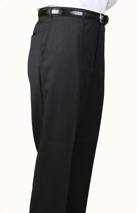 Bond Flat Front Trouser Charcoal mensusa