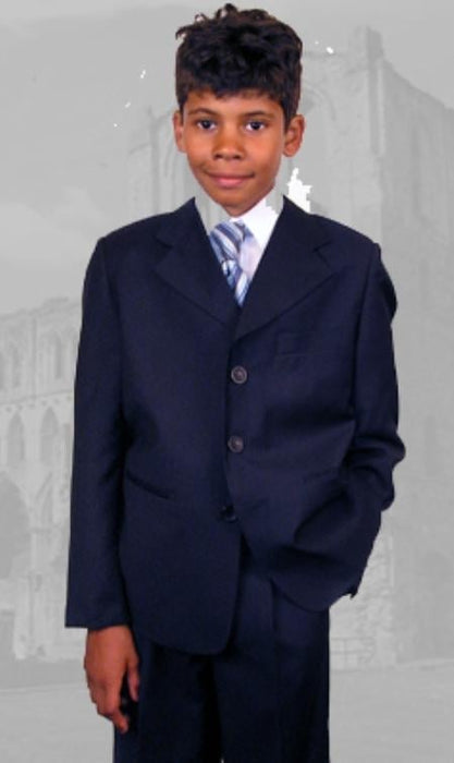 Kids B100 Dark Navy Boy's Dress Suit Hand Made Perfect for toddler Suit wedding attire outfits