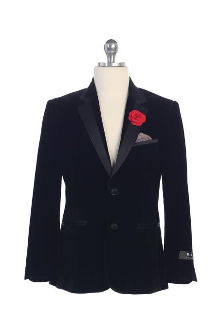 Navy Blue Boys Kids Sizes 2 button Centre Vent Jacket Perfect for toddler Suit wedding attire outfits