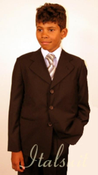 Boys Suits Three Button Kids Sizes Brown Suit Perfect for toddler Suit wedding attire outfits mensusa