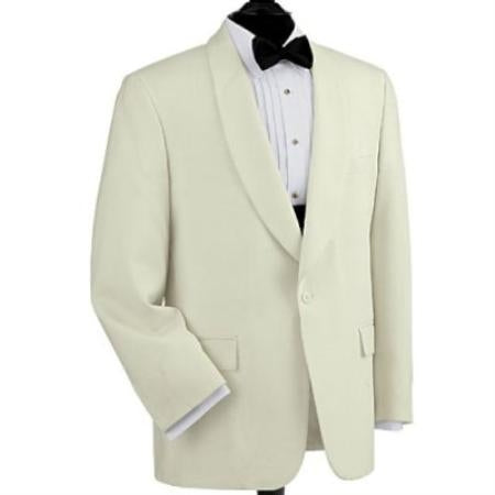 Brand New Men's OFF White Dinner Tuxedo Jacket mensusa