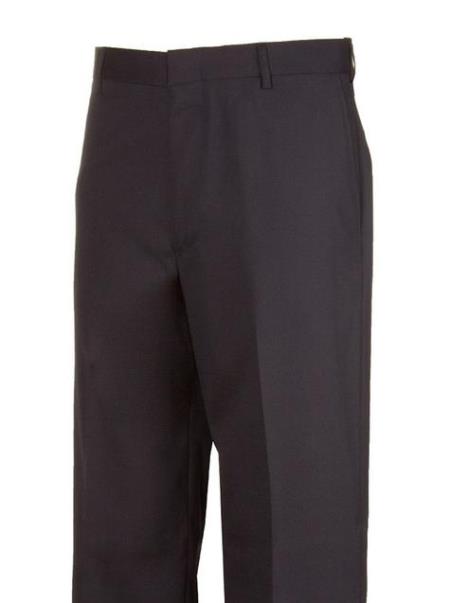 Legacy Fit Brown Plain Dress Pants unhemmed unfinished bottom