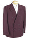 Burgundy Double Breasted Suits 2pc rayon Men's SHARP Classic fit Suits mensusa