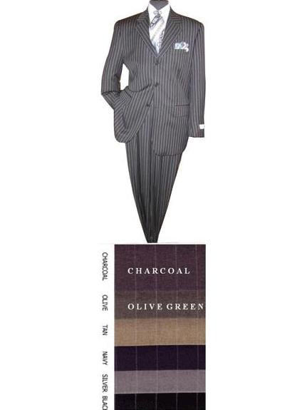 Button Sharp Pinstripe Super 120's (Dress To kill!) mensusa