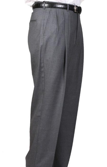 Cambridge Somerset Double-Pleated Slacks / Dress Pants Trouser unhemmed unfinished bottom mensusa