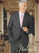 Charcoal 2 Button Wool 2pc Suit Super 150's with Hand Pick Stitch Suit mensusa