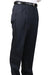 Charcoal Blue Parker Pleated Pants Lined Trousers unhemmed unfinished bottom mensusa