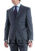 Charcoal Gray Pinstripe Super 140's Wool Men's Cheap Priced Business Suits Clearance Sale Side Vent Available in 2 or 3 Buttons Style Regular Classic Cut - mensusa