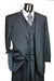 Charcoal Pinstripe 3 Piece 2 Button single three piece suit mensusa