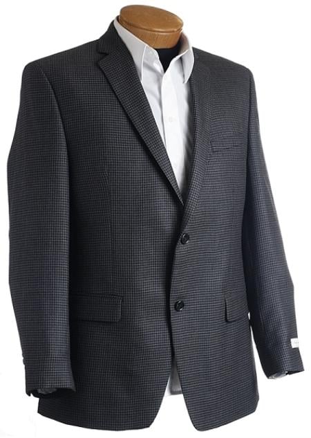 Cheap Priced Blazer Jacket For Men Online Designer Navy Tweed houndstooth checkered Sports Jacket Navy - PL-63961 Blue mensusa